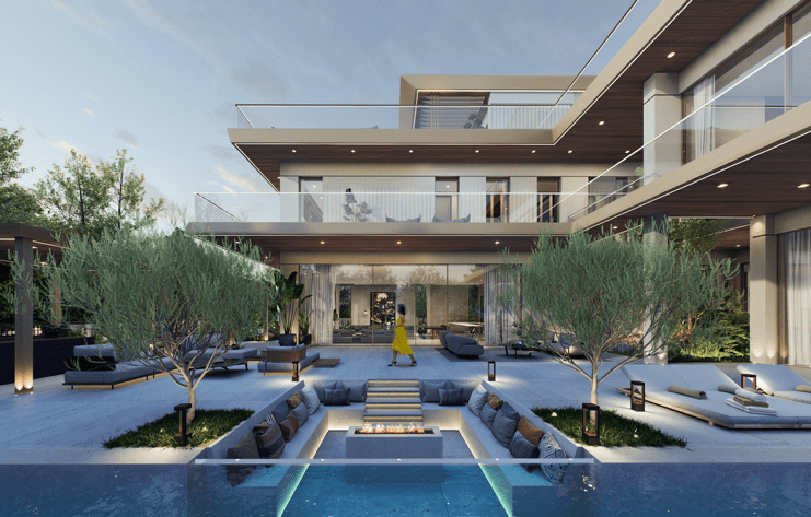 indoor outdoor living gulf luxury villa design uae residential architecture middle east architecture design dubai sliding glazing villa pivot glazing villa gulf climate architecture landscape design gulf Dubai Villa Interior Design Best Architecture firms in Dubai Architecture firms in dubai